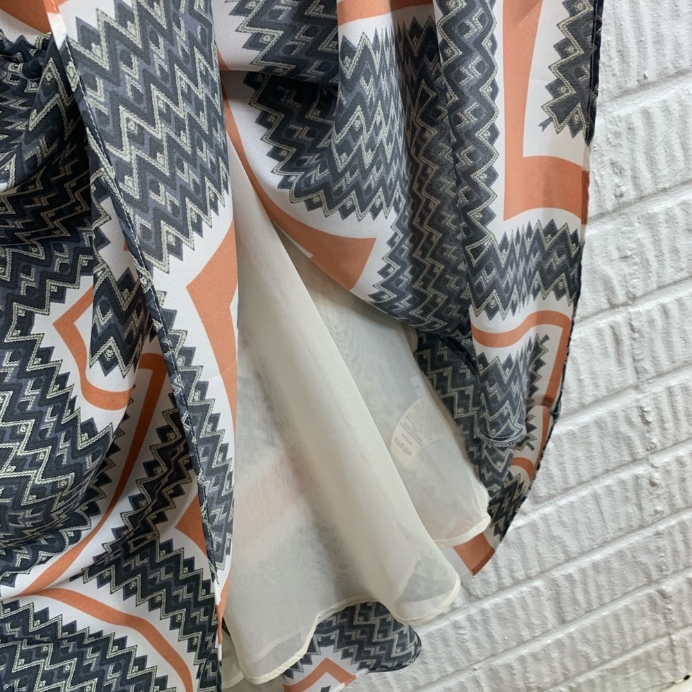 Paper Crown Endora Swing Dress Chevron Small - Picture 4 of 7